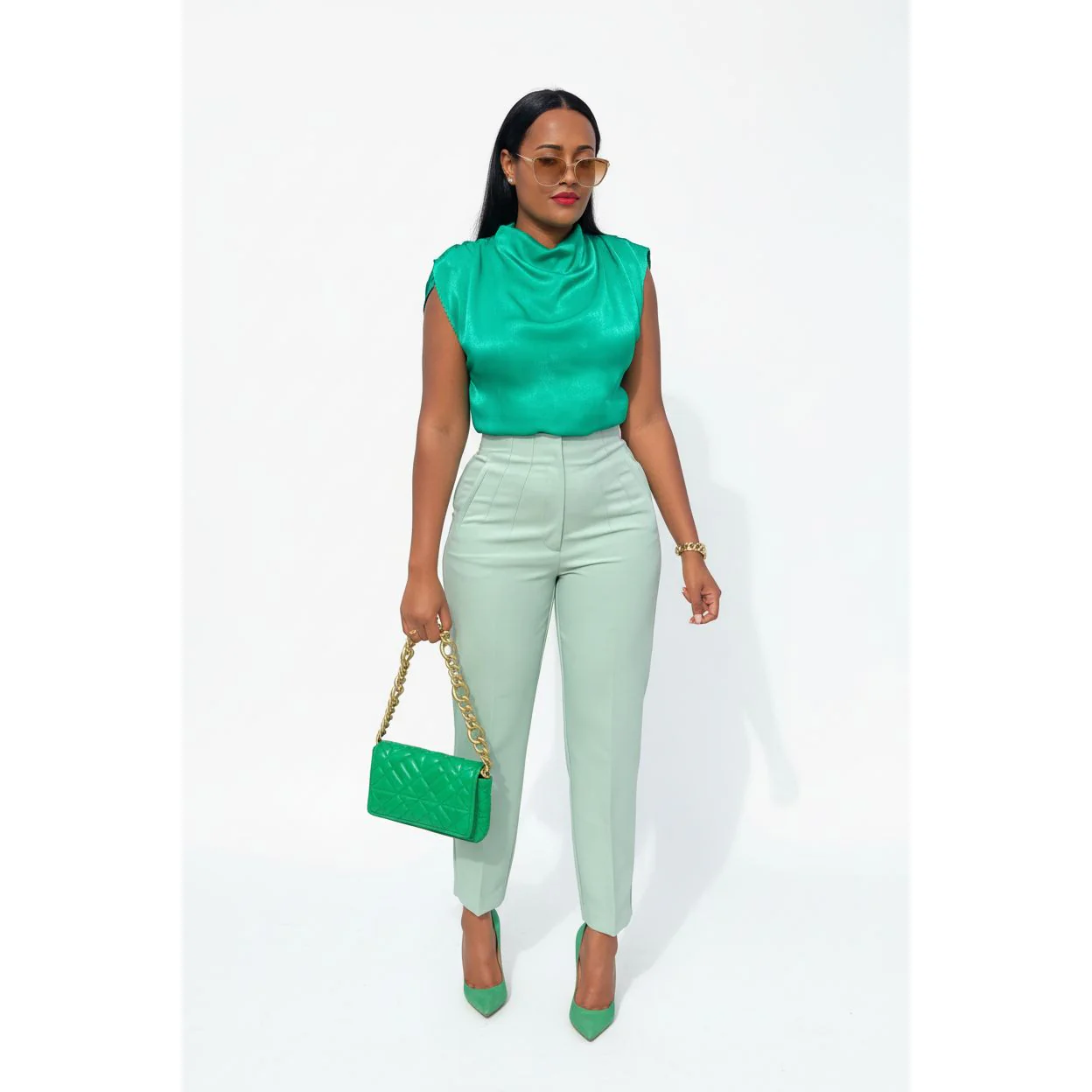 High-waisted Skinny Formal Pants - Image 3