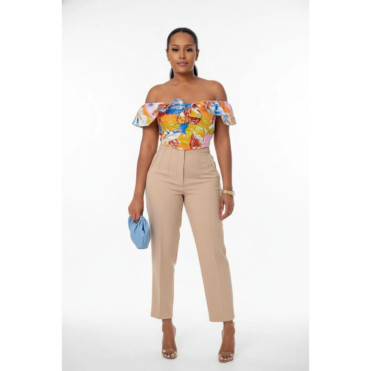 High-waisted Skinny Formal Pants - Image 4