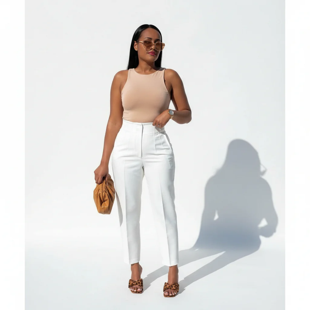 High-waisted Skinny Formal Pants - Image 5