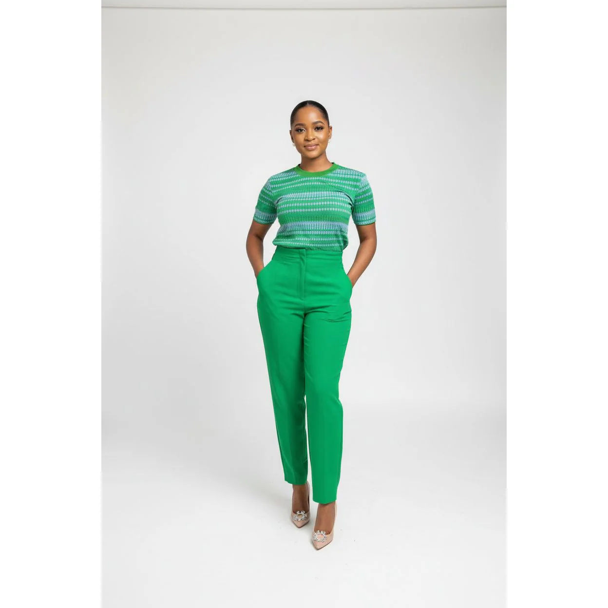 High-waisted Skinny Formal Pants - Image 6