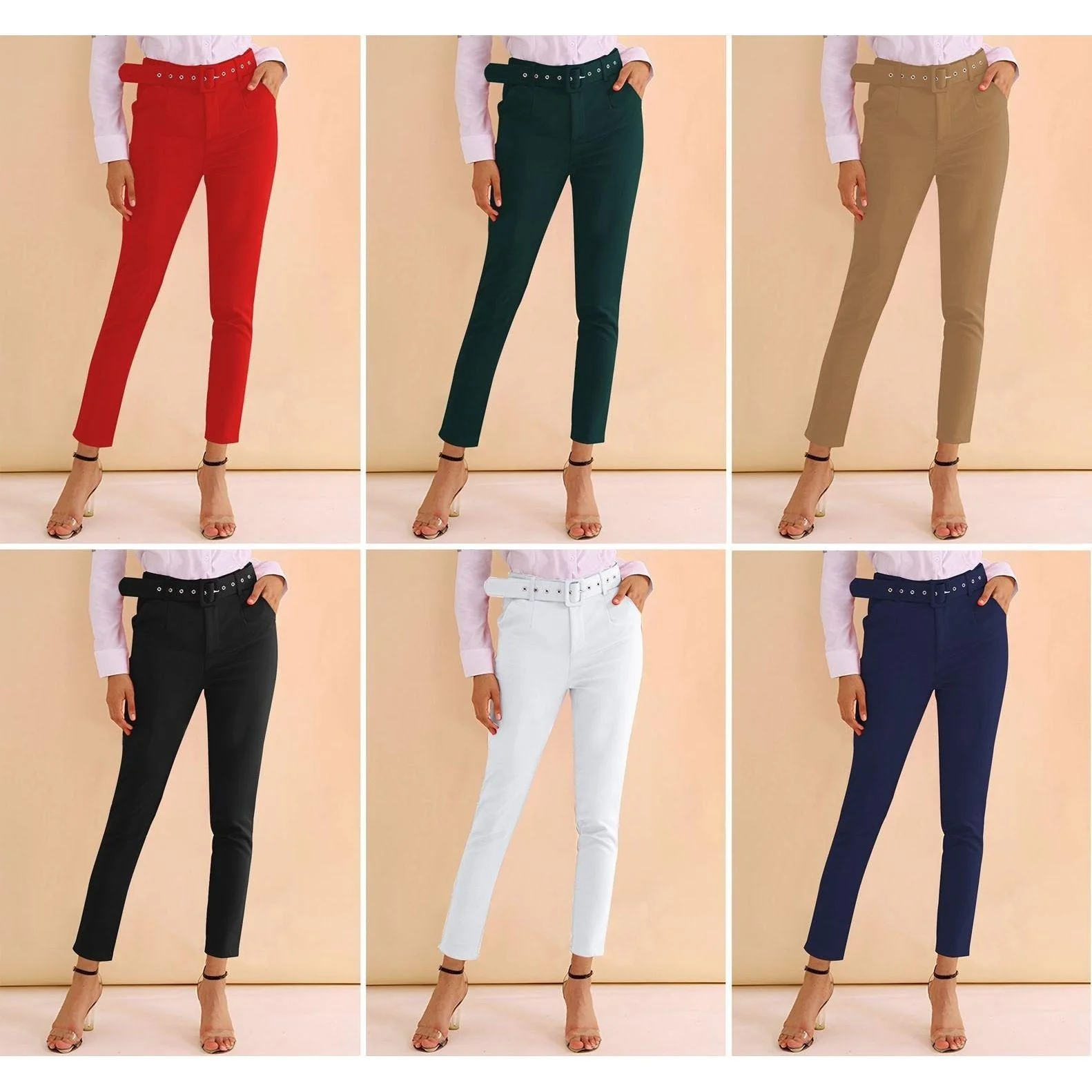 High Waisted skinny formal pants. - Image 13