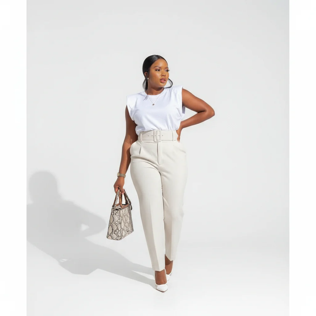 High Waisted skinny formal pants. - Image 7
