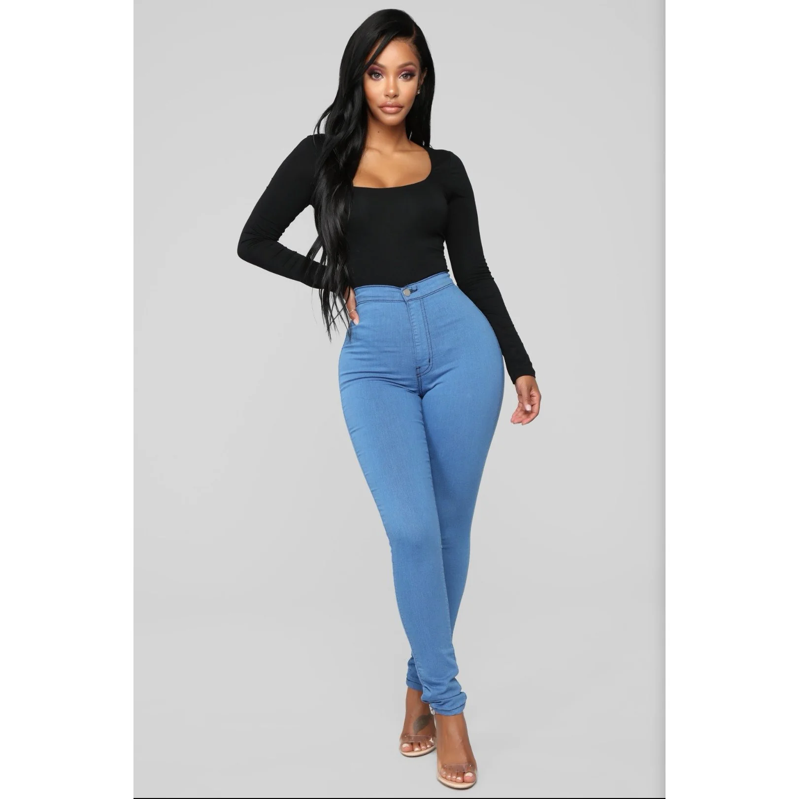 High Waisted Skinny Jeans