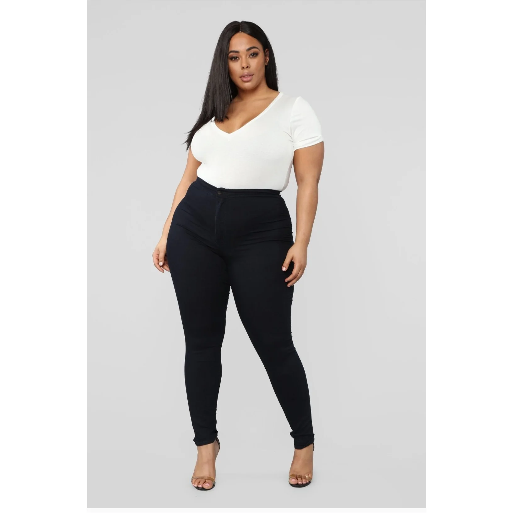 High Waisted Skinny Jeans - Image 6