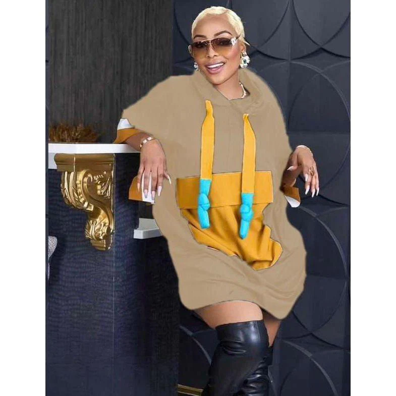 Hooded Oversized Dress - Image 2