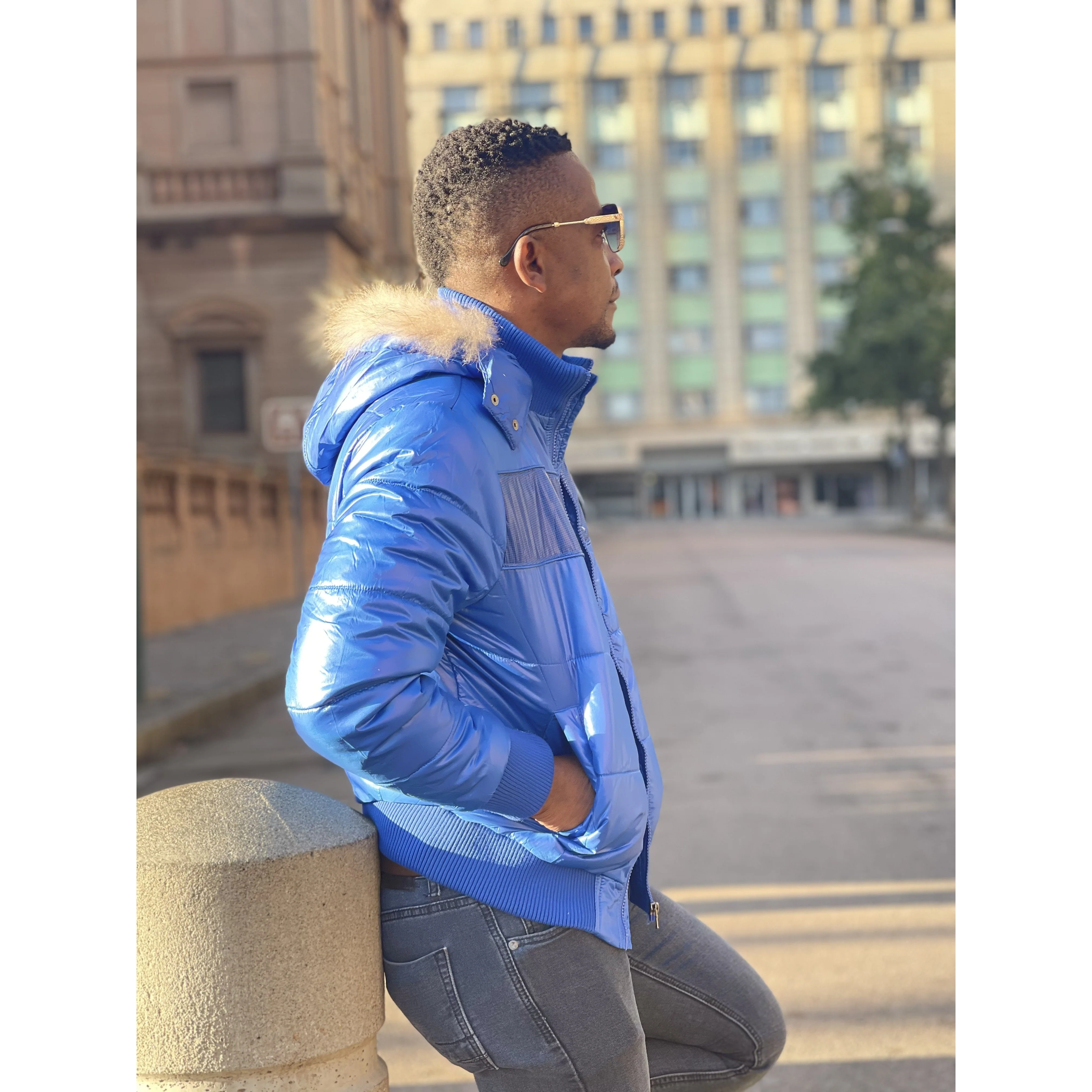 Hooded Zipper Men’s Jacket - Image 2