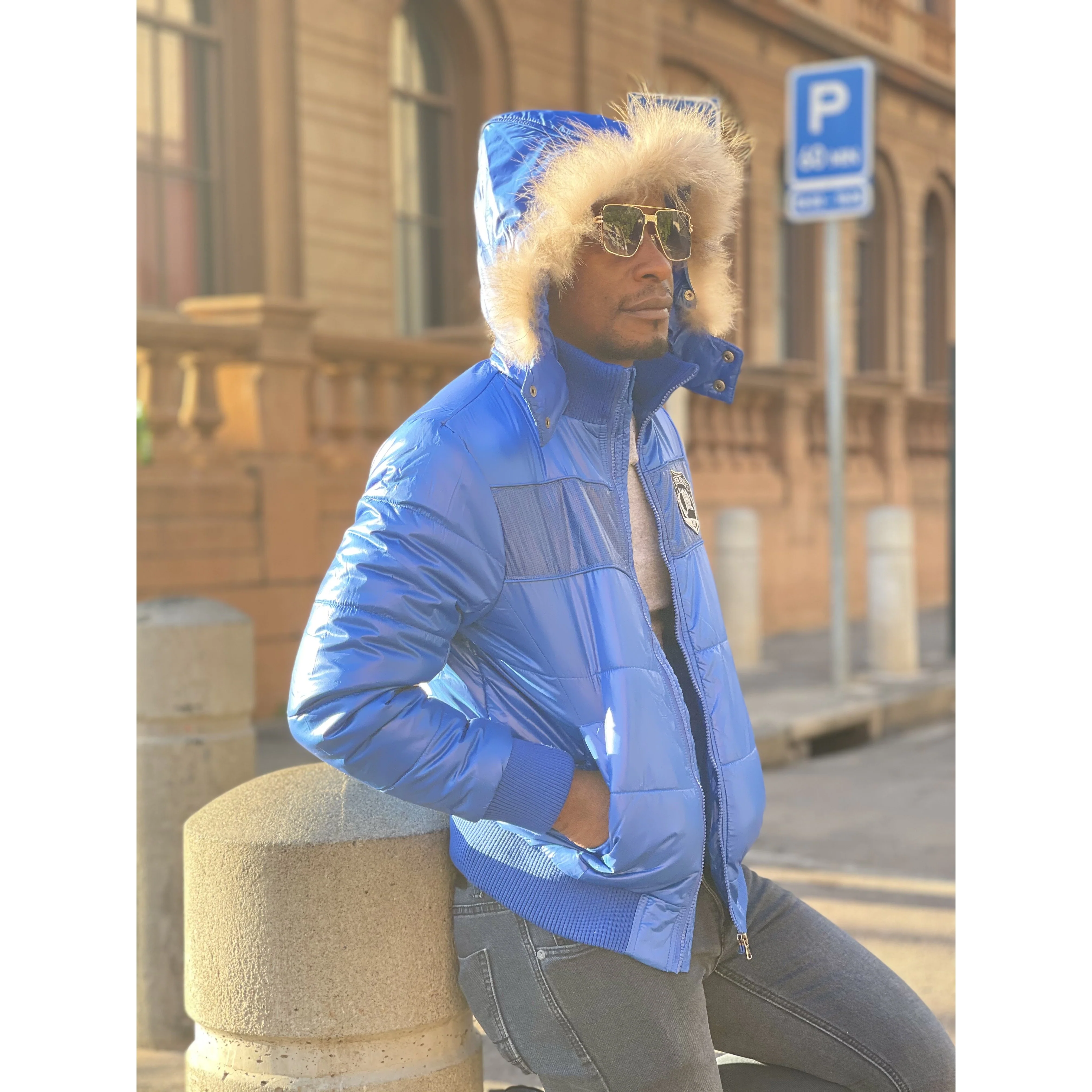 Hooded Zipper Men’s Jacket - Image 4
