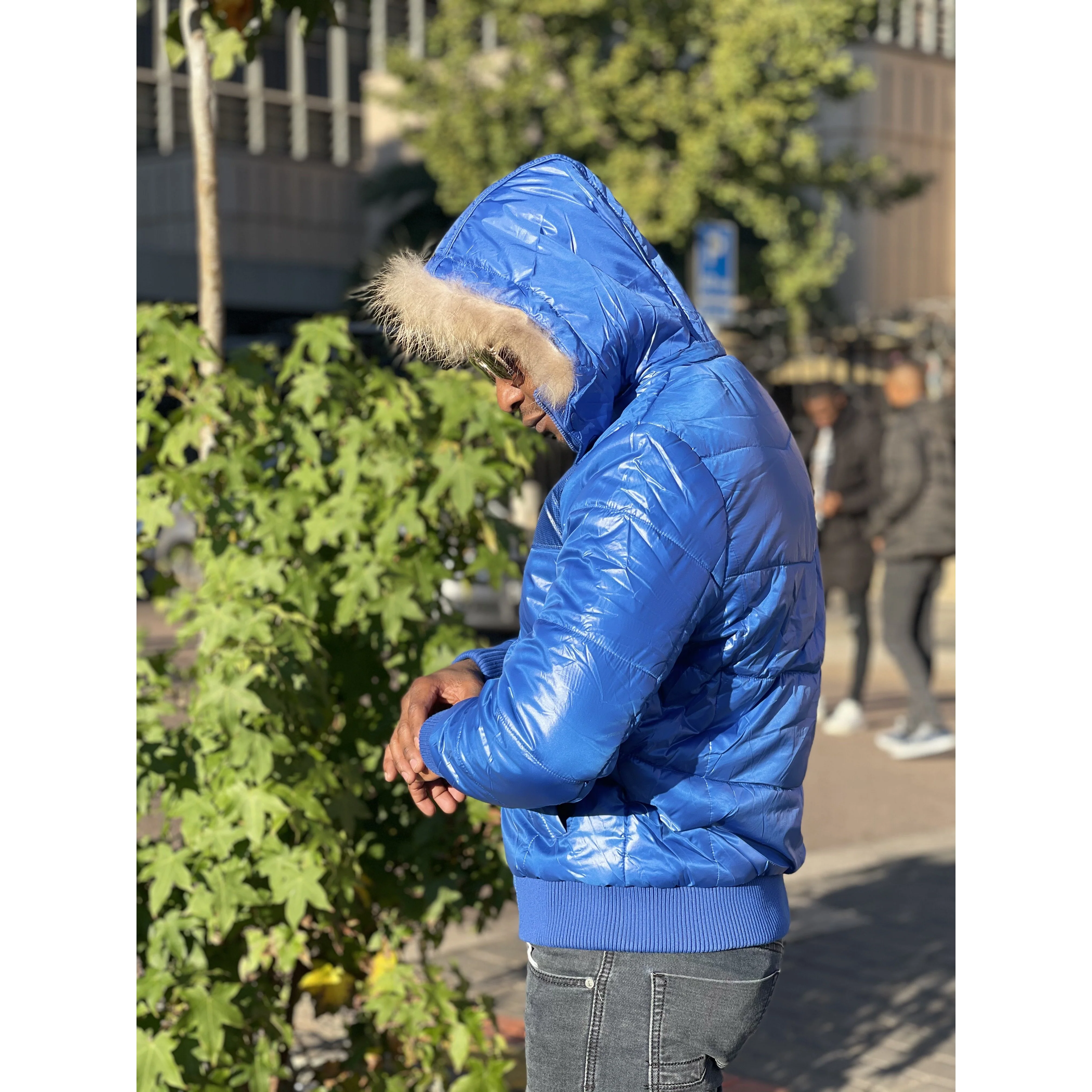 Hooded Zipper Men’s Jacket - Image 5