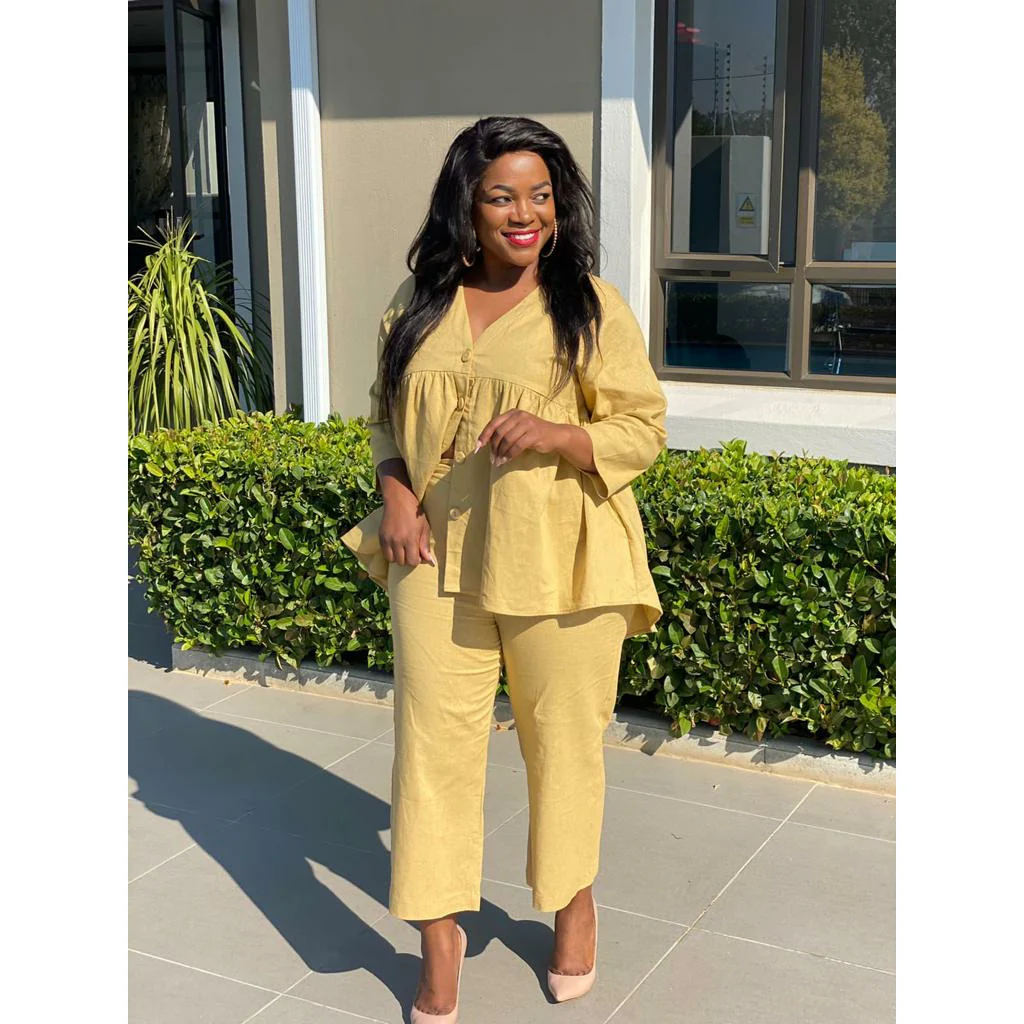 Irregular Top &  Trousers Set - Image 5