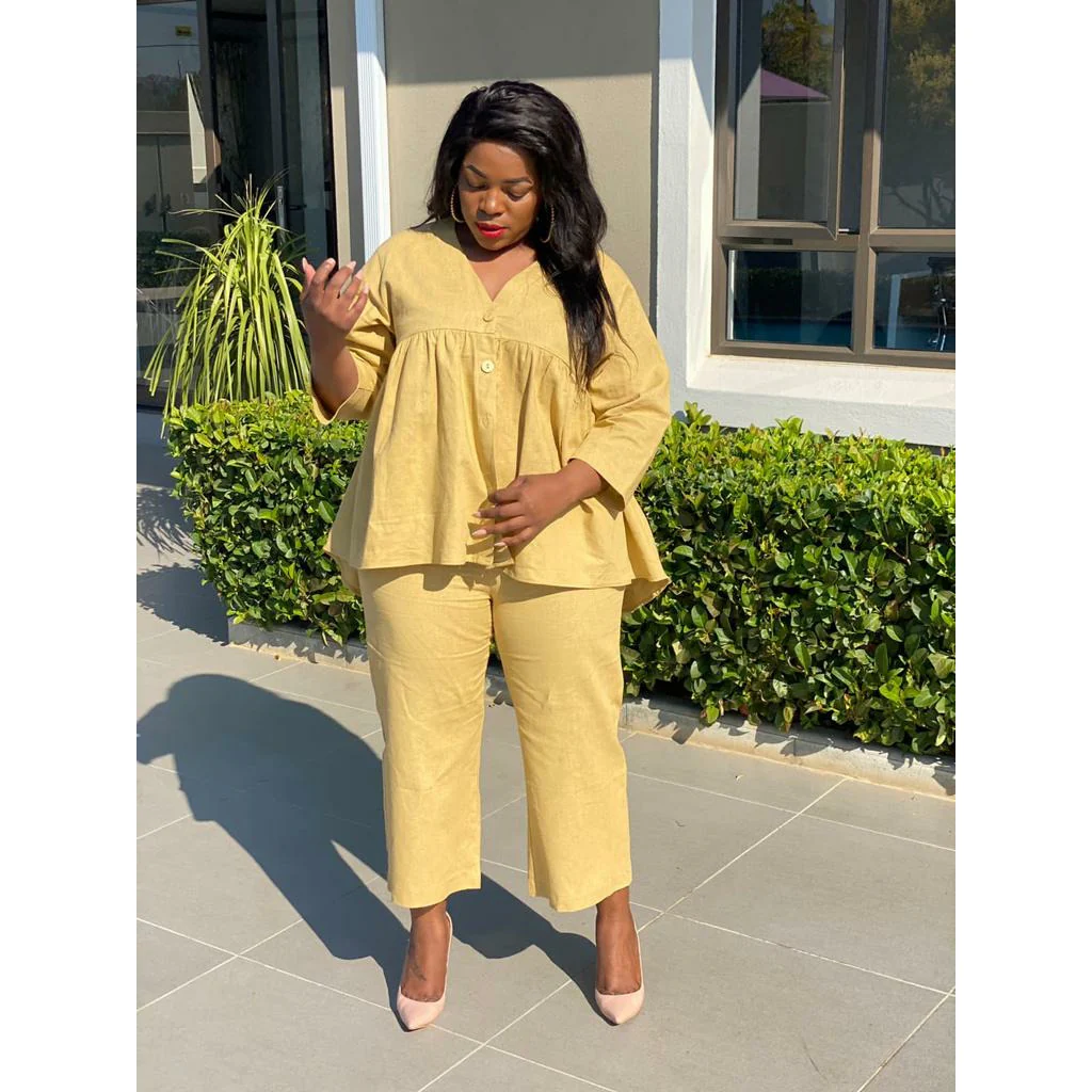 Irregular Top &  Trousers Set - Image 6