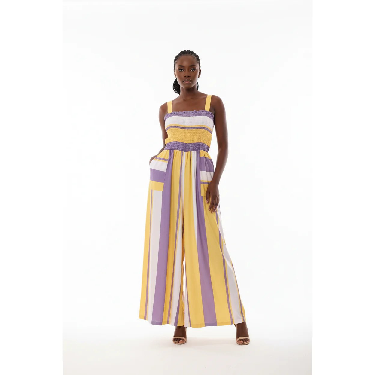 Wide Leg Romper Jumpsuit - Image 3