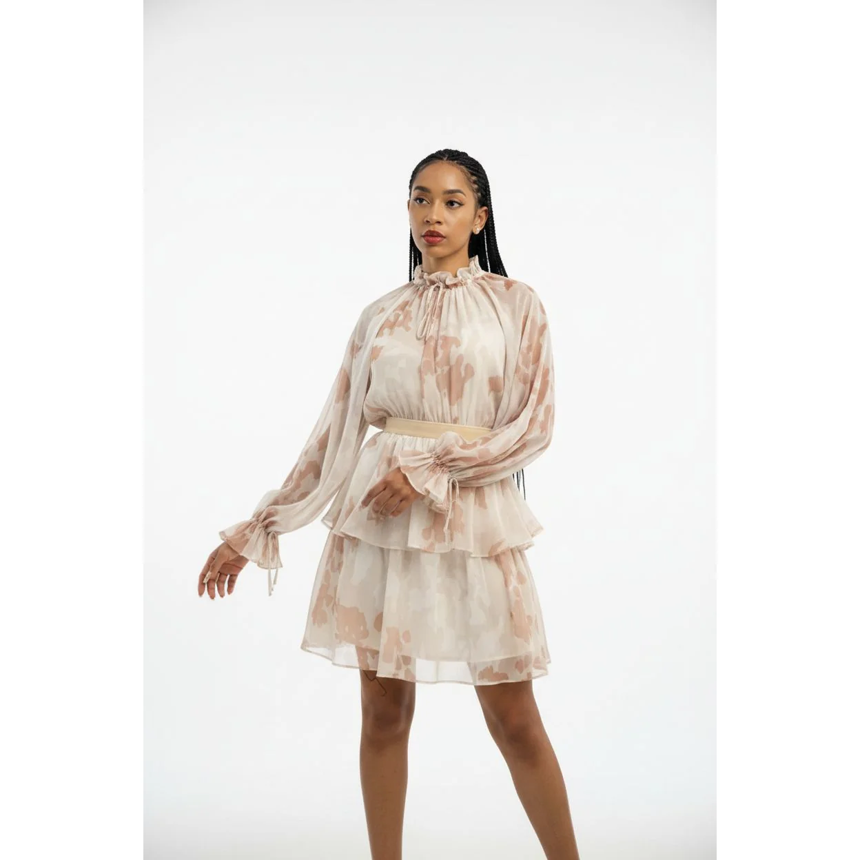 Katie Floral Mini Dress - Image 5