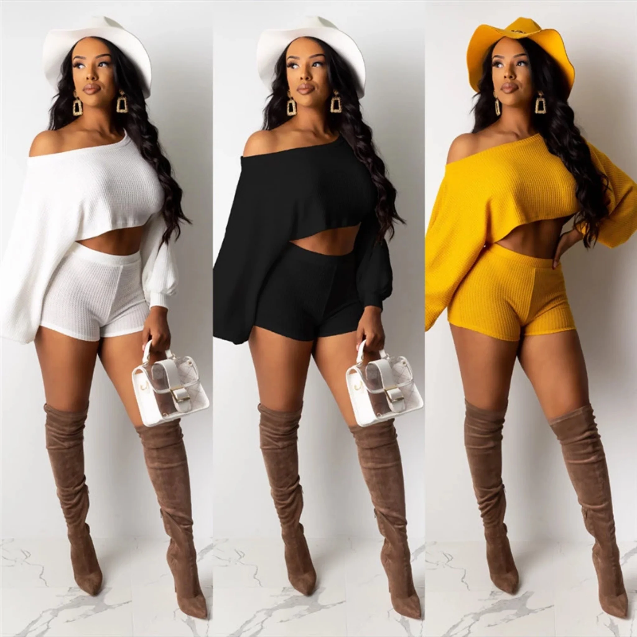 Knit 2 Piece Short Set - Image 2