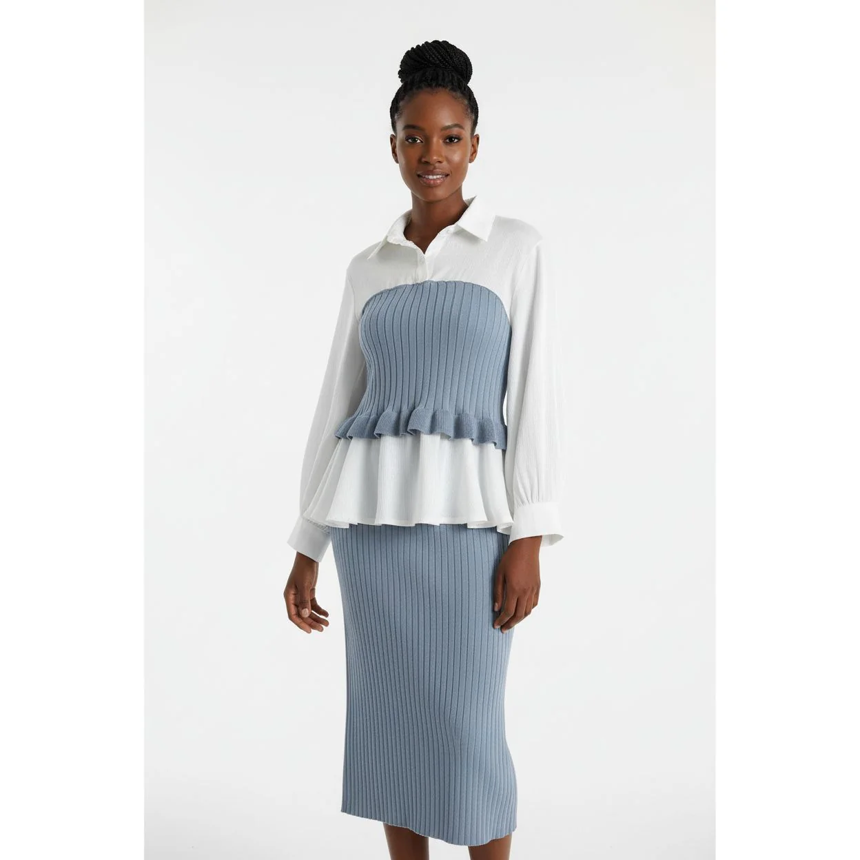 Knit Sweater Tops and Pencil Skirt Suits - Image 2