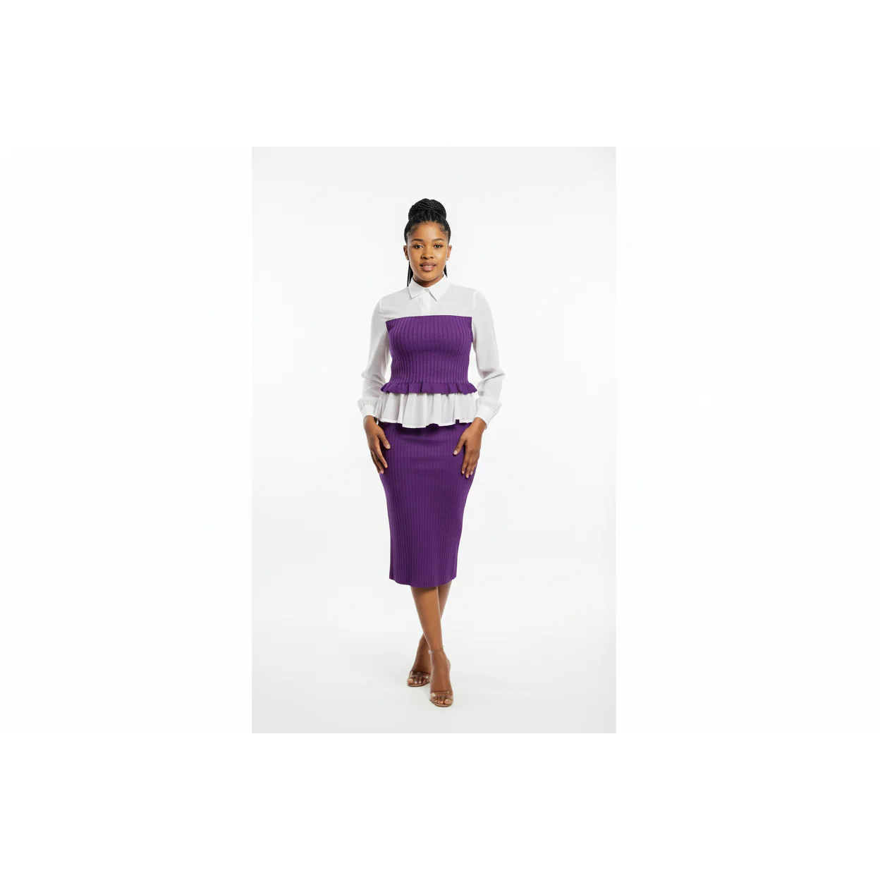 Knit Sweater Tops and Pencil Skirt Suits - Image 3