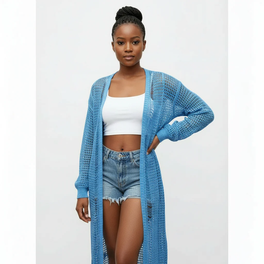 Knitted  Cover-Up Top - Image 3