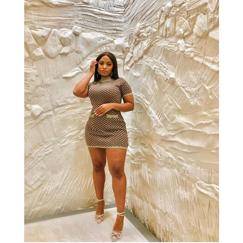 Knitted Mini Dress - Image 2