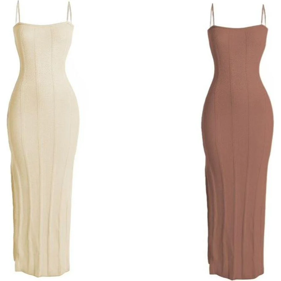 Knitted Sleeveless Dress - Image 3