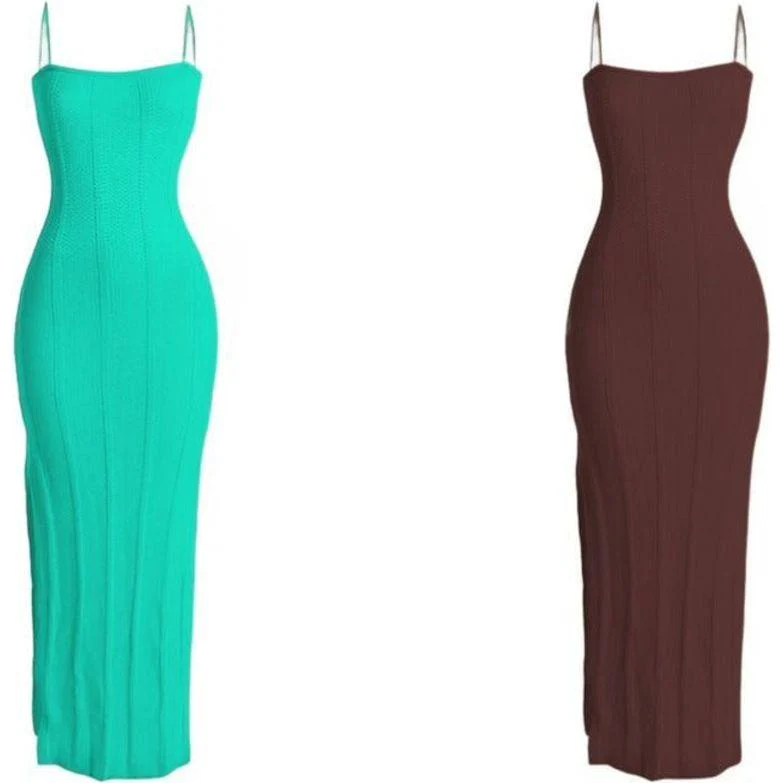 Knitted Sleeveless Dress - Image 4
