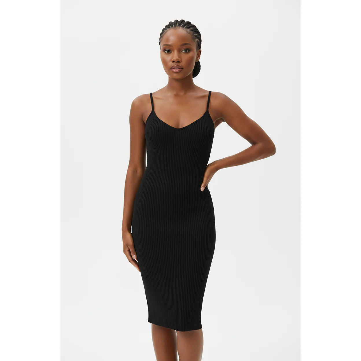 Knitted Sleeveless Dress - Image 3