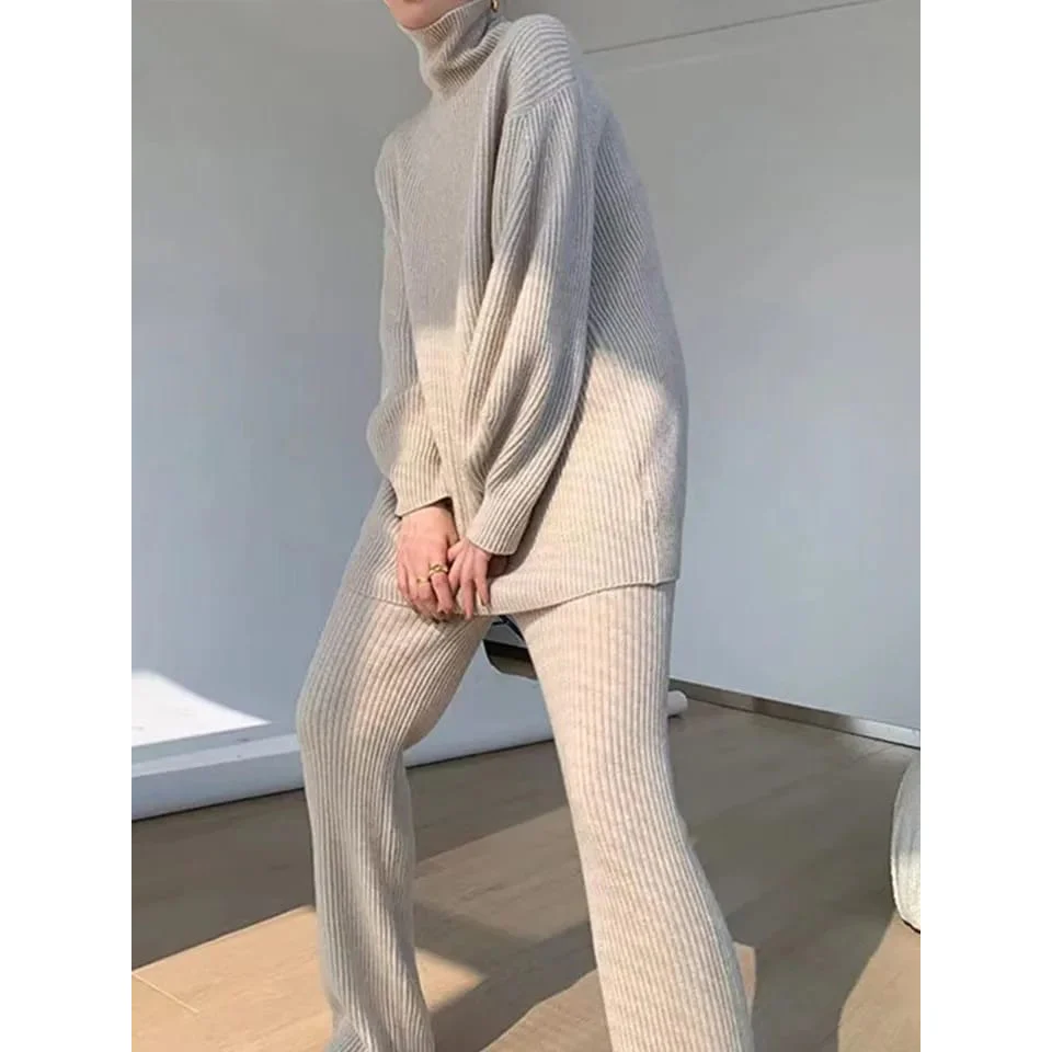 Knitted Sweater and Wide Pant Set - Image 7