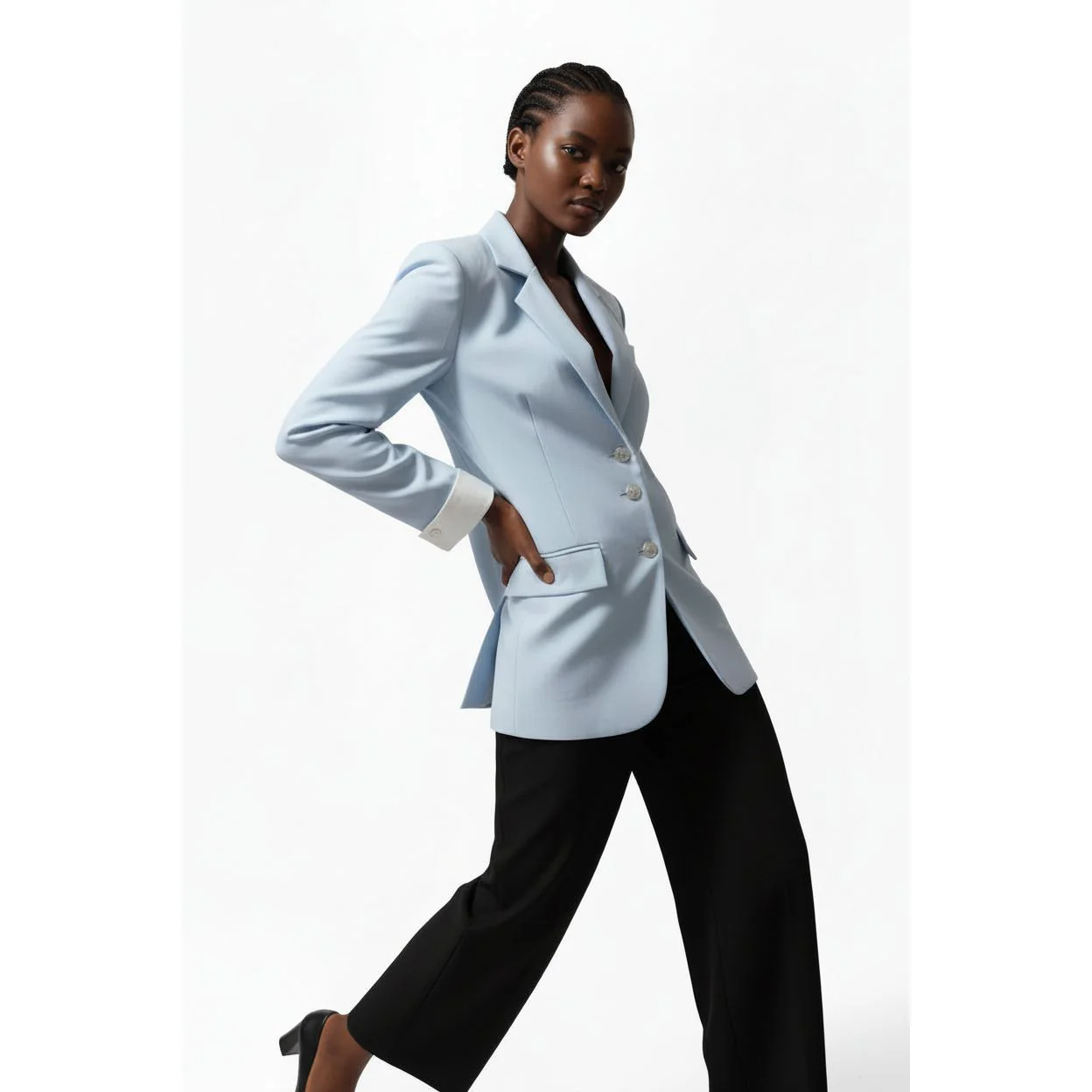 Korean Fashion Spring Autumn Vintage Luxury Splice Office Jacket - Image 2