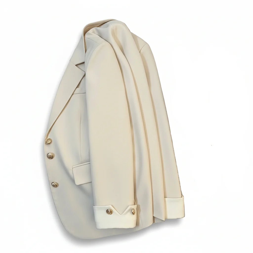 Korean Fashion Spring Autumn Vintage Luxury Splice Office Jacket - Image 4
