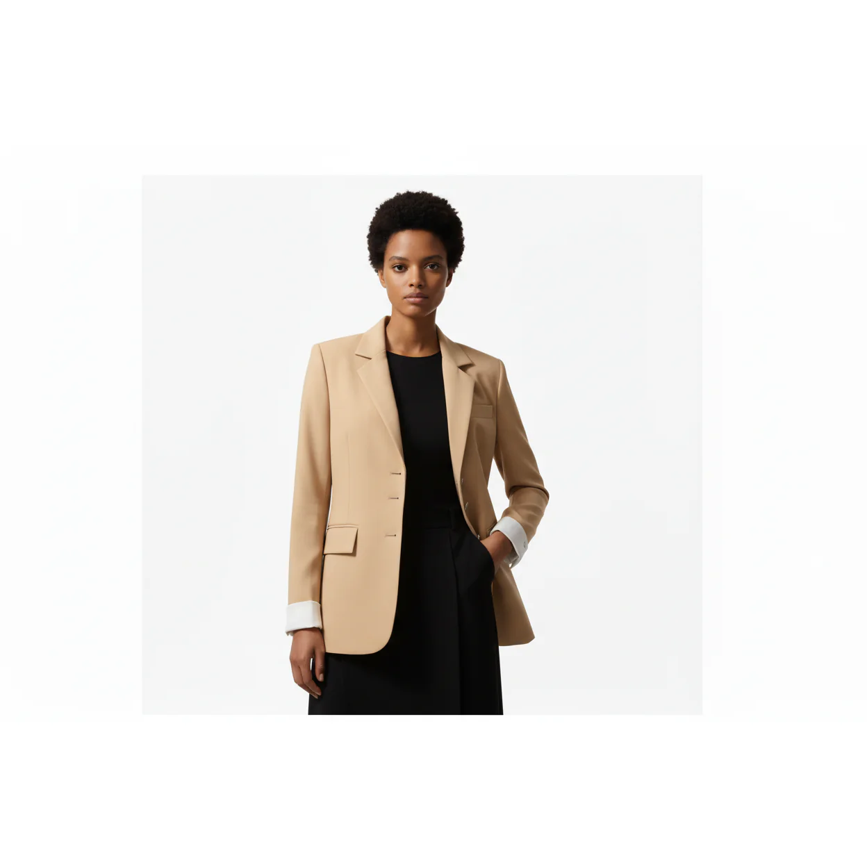 Korean Fashion Spring Autumn Vintage Luxury Splice Office Jacket - Image 6