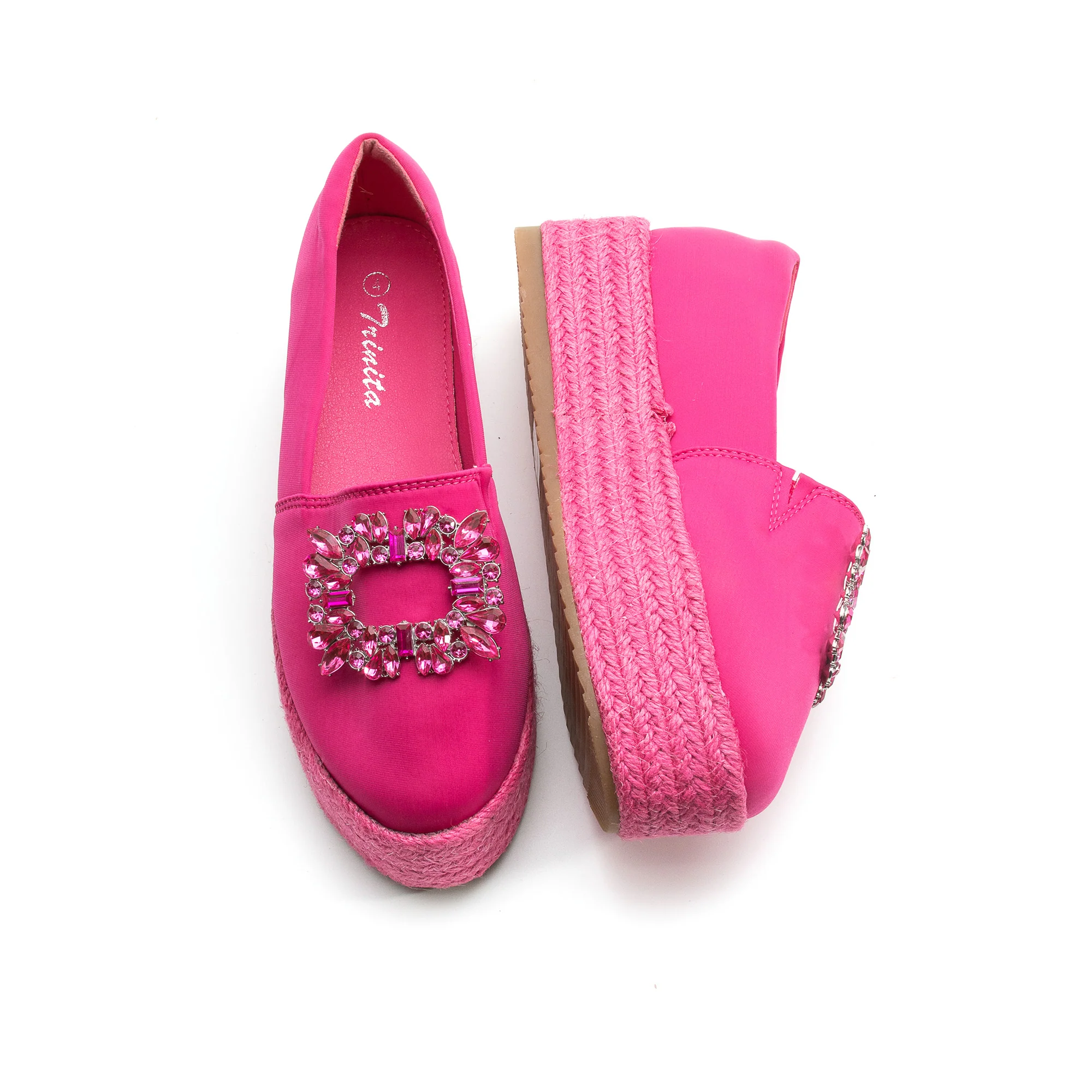 Krystal Rhinestone Decorated Platform Shoes - Image 11