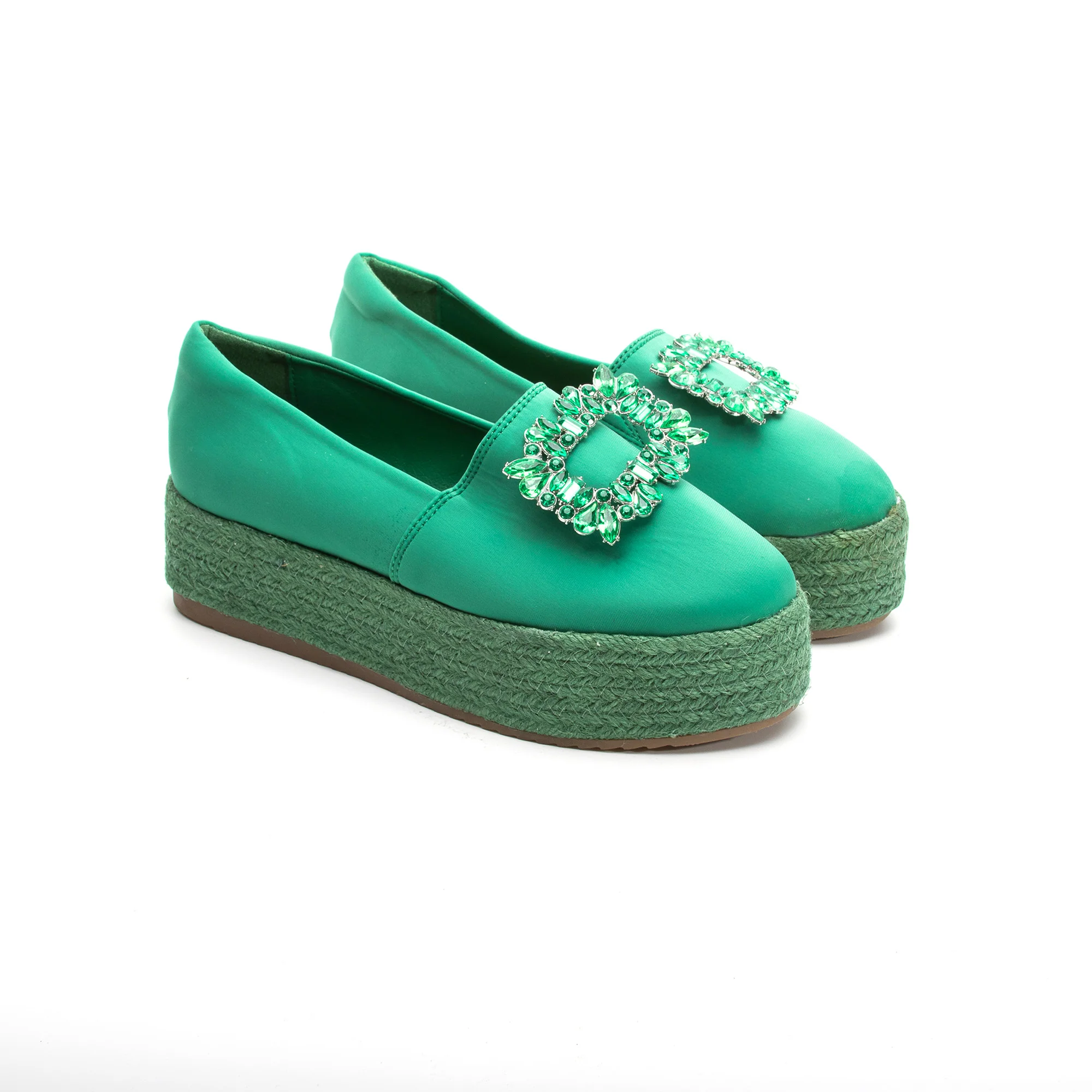 Krystal Rhinestone Decorated Platform Shoes - Image 5
