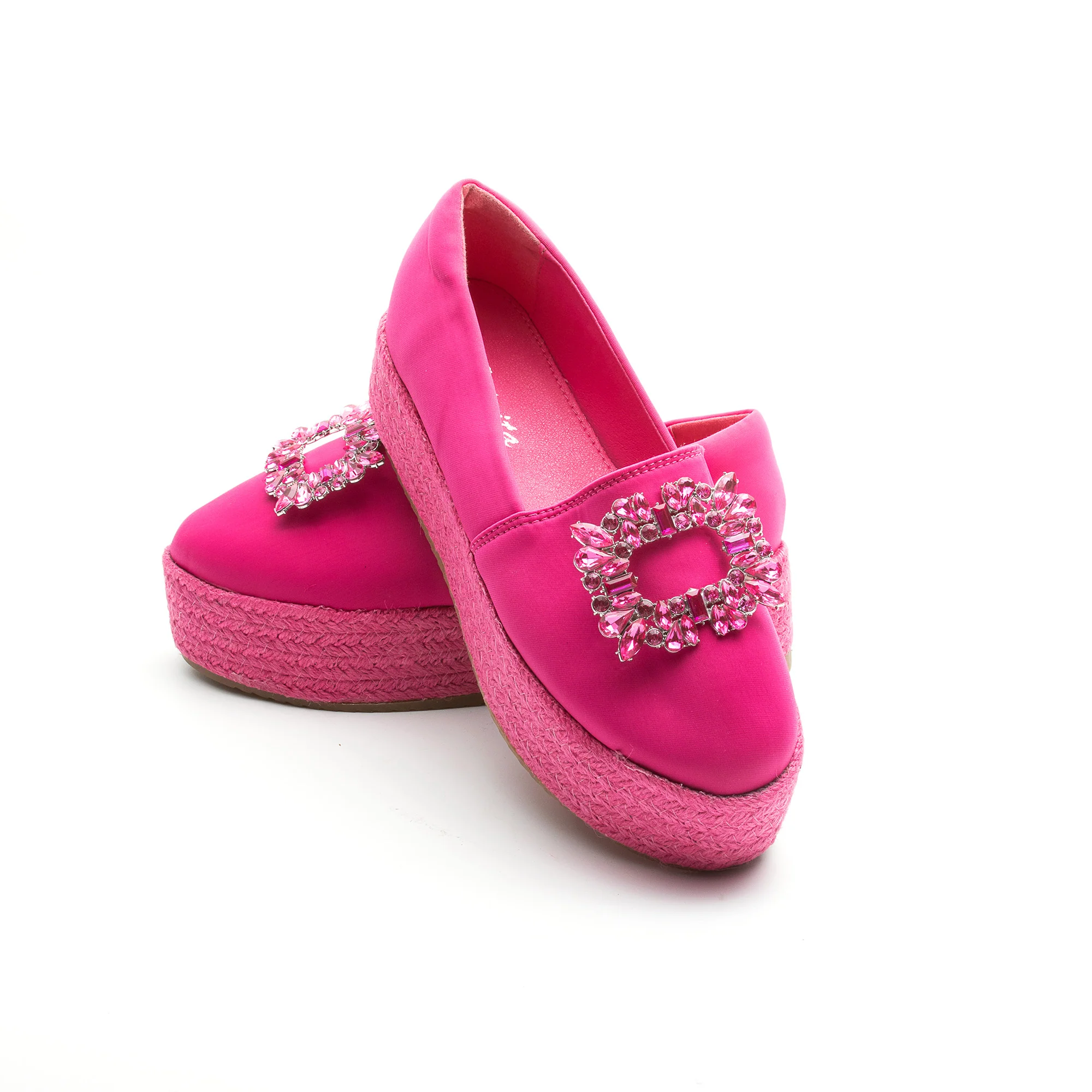 Krystal Rhinestone Decorated Platform Shoes - Image 6