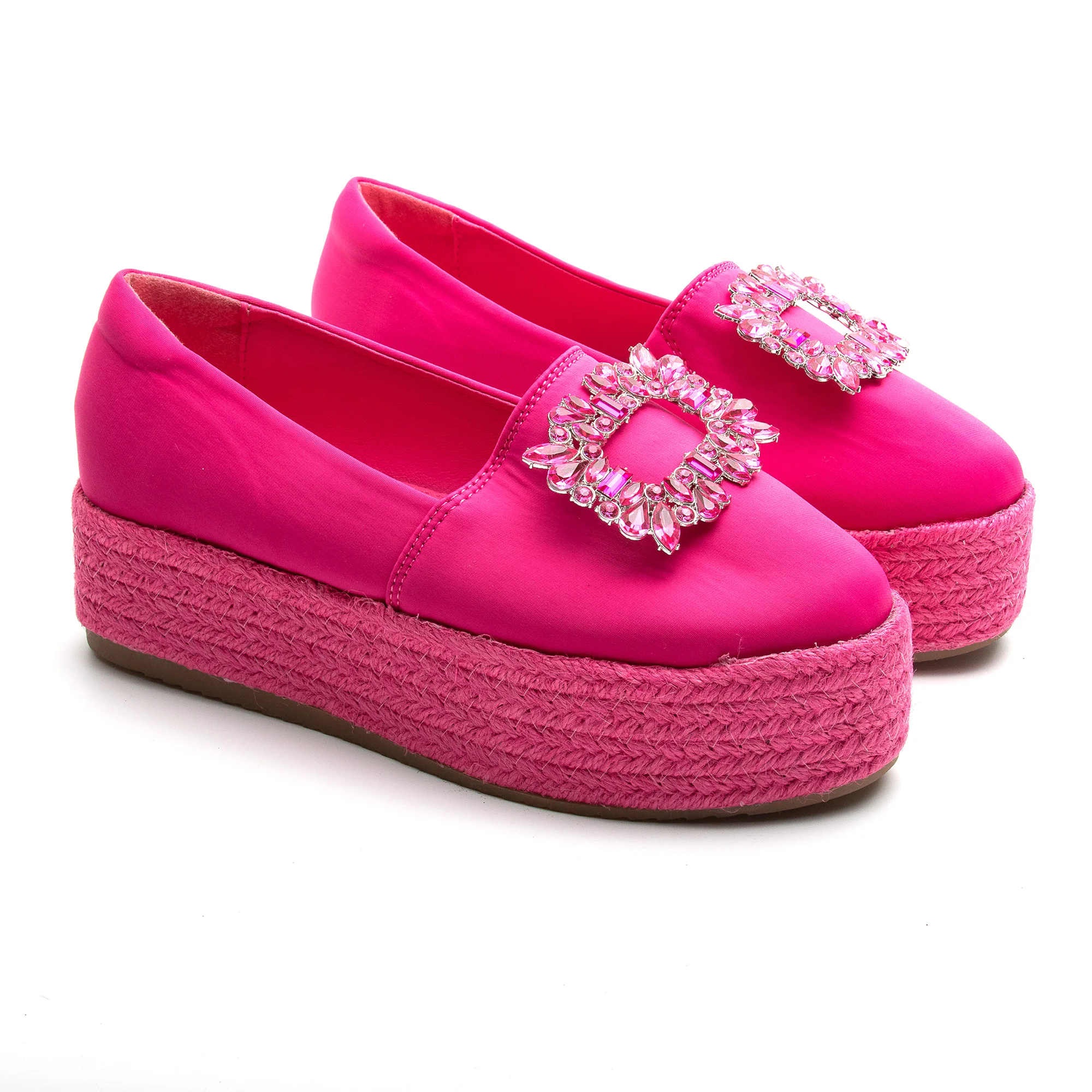 Krystal Rhinestone Decorated Platform Shoes - Image 8
