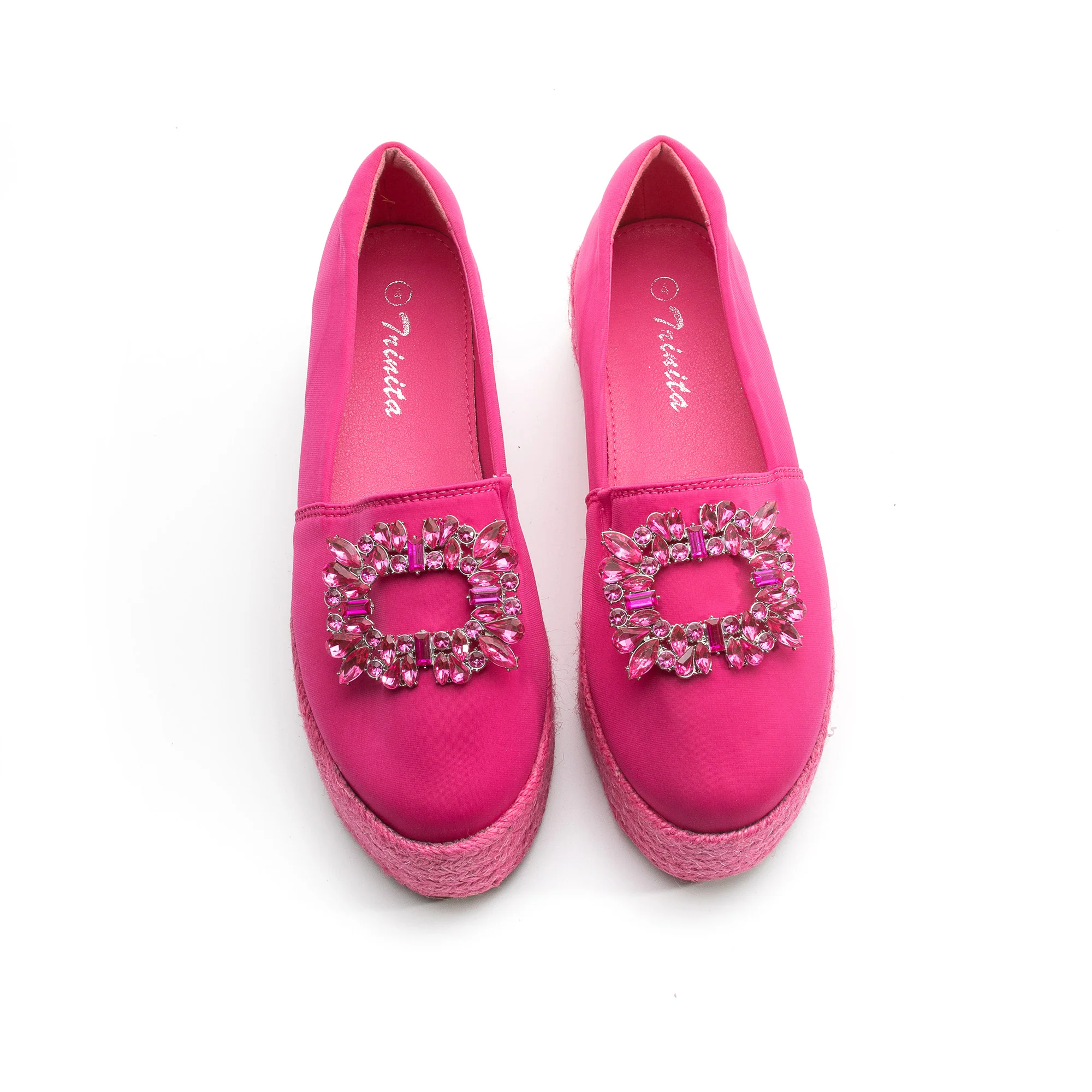 Krystal Rhinestone Decorated Platform Shoes - Image 9