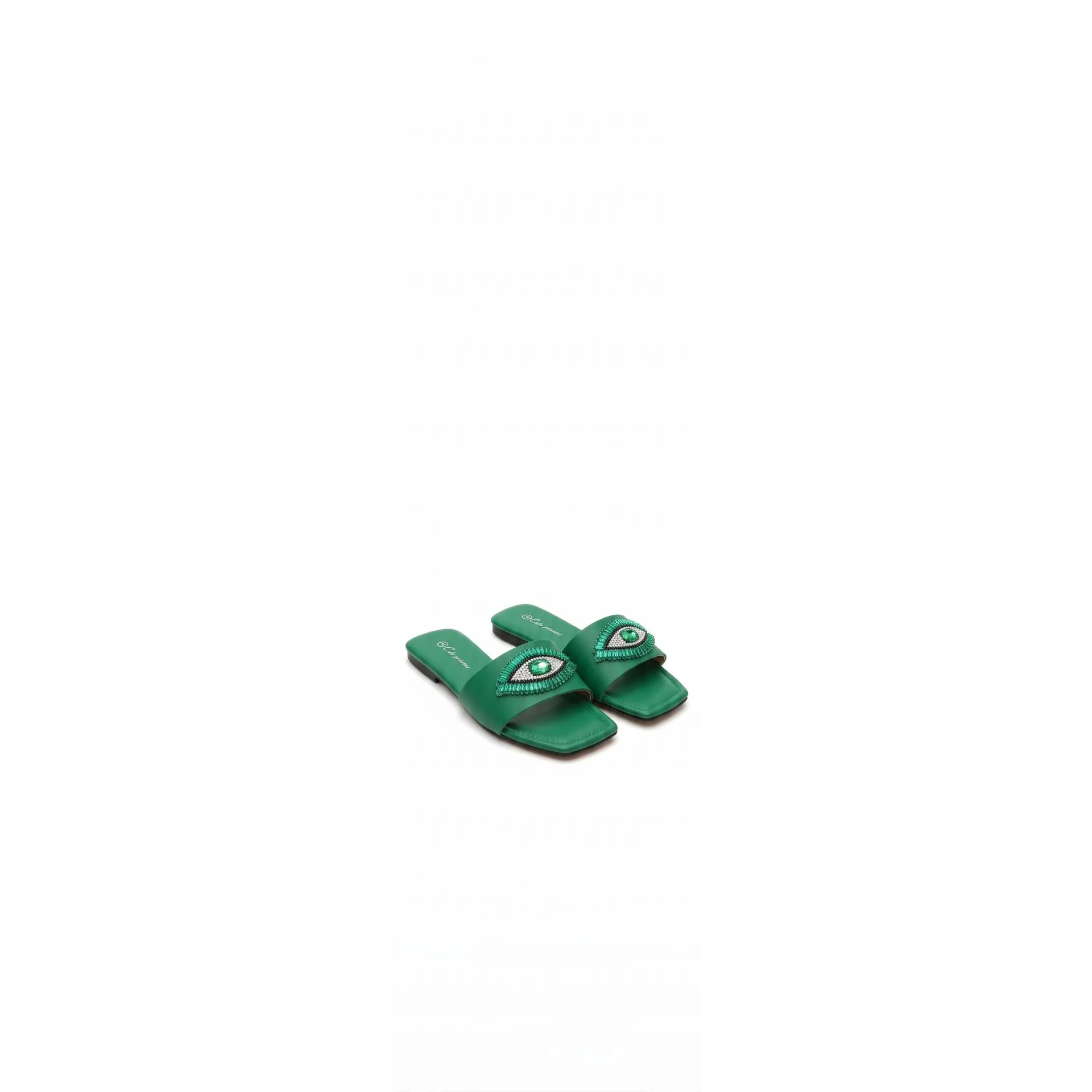 Rhinestone Eye Sandals - Image 3