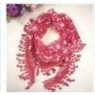 Lace Tassel Floral Triangle Scarf Wedding Headscarf Worship Scarf Shawl - Image 10