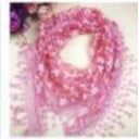 Lace Tassel Floral Triangle Scarf Wedding Headscarf Worship Scarf Shawl - Image 13