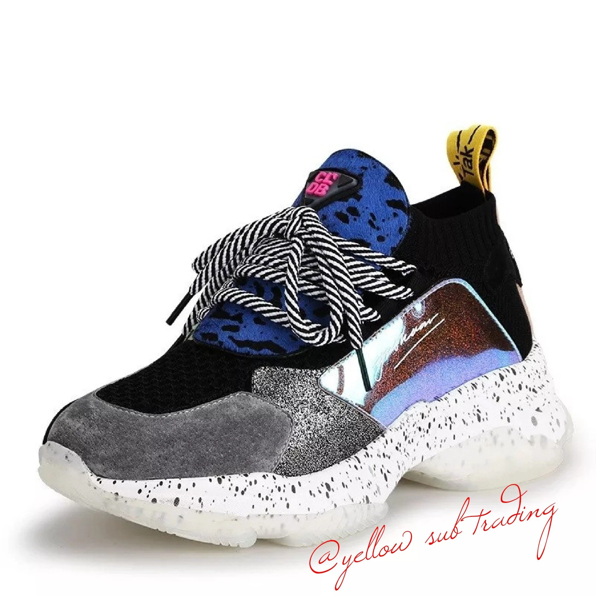 Lace Up Chunky Platform Sneakers - Image 7