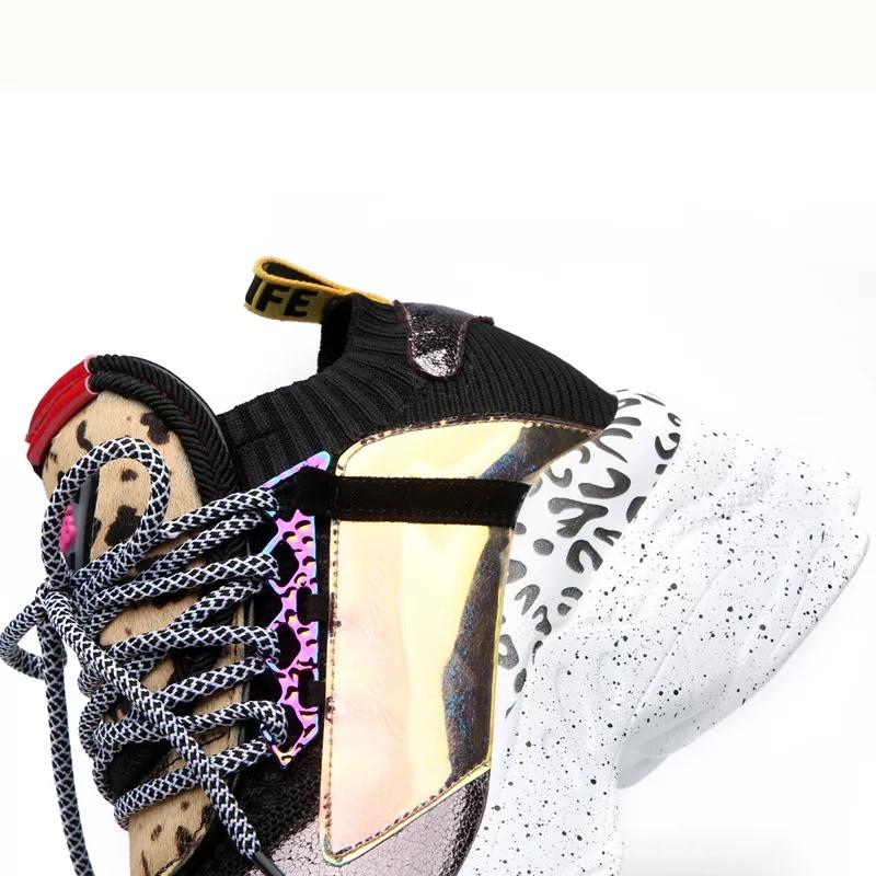 Lace Up Chunky Platform Sneakers - Image 9