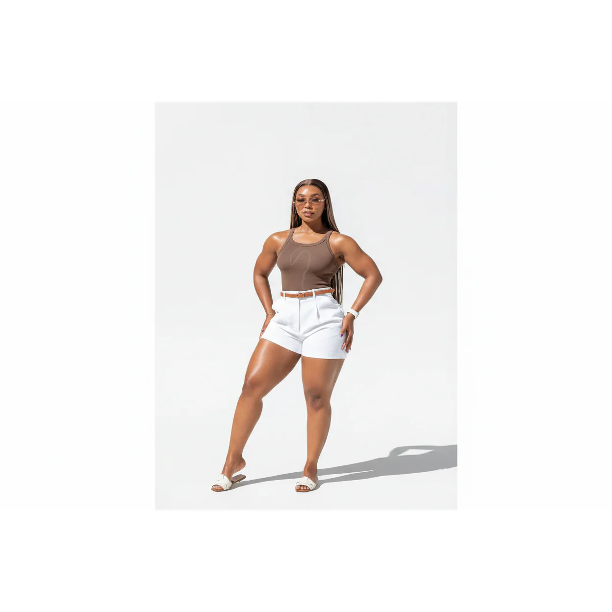 Ladies Formal Wide Leg Shorts - Image 3