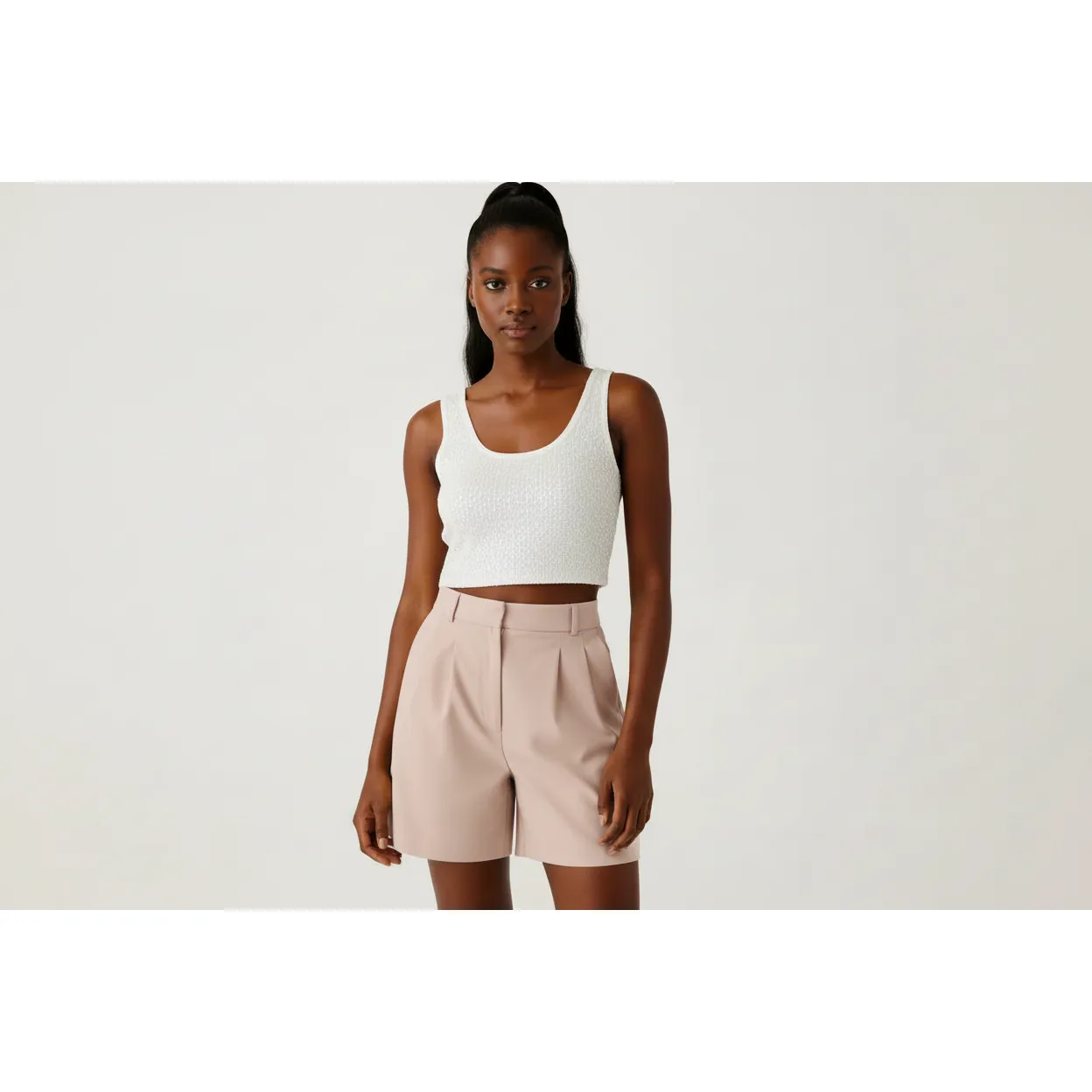 Ladies Formal Wide Leg Shorts - Image 5