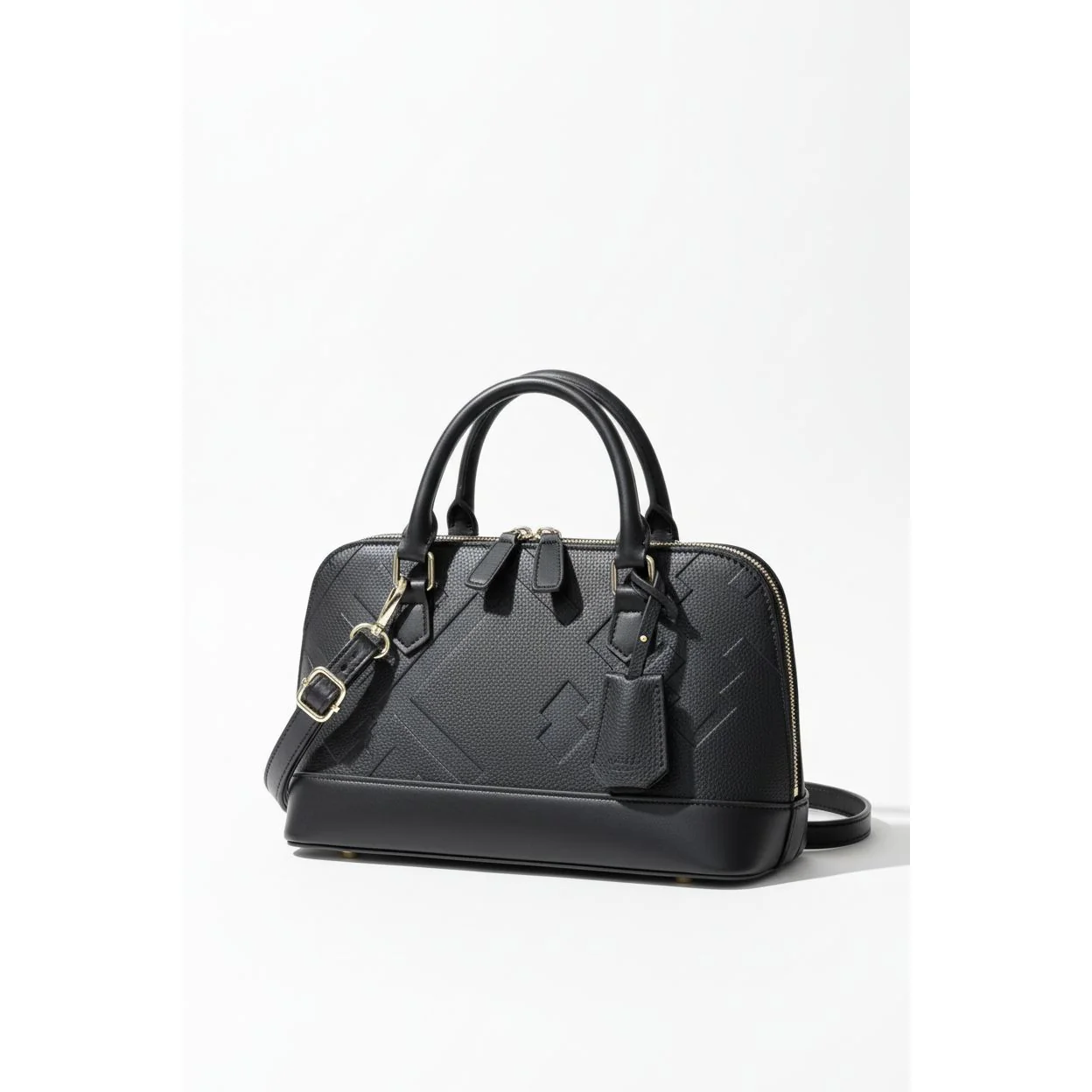 Ladies Geometric Pattern Dome Bag - Image 2