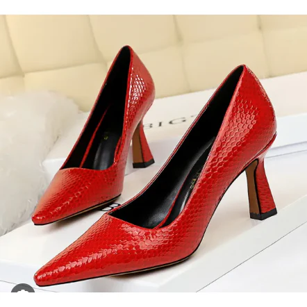 Women's Square Toe Pointed Toe Pumps - Image 4