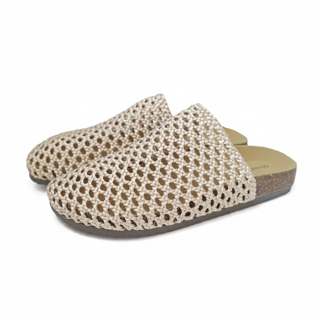 Ladies Woven Mesh Mules - Image 6