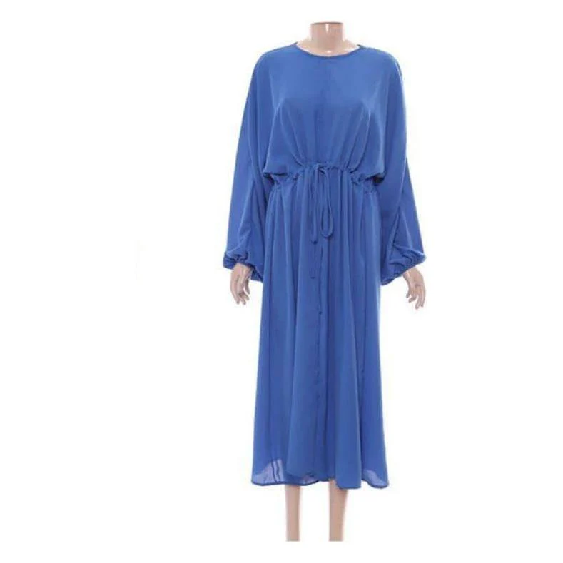 Lantern Sleeve Belted Dress. - Image 3