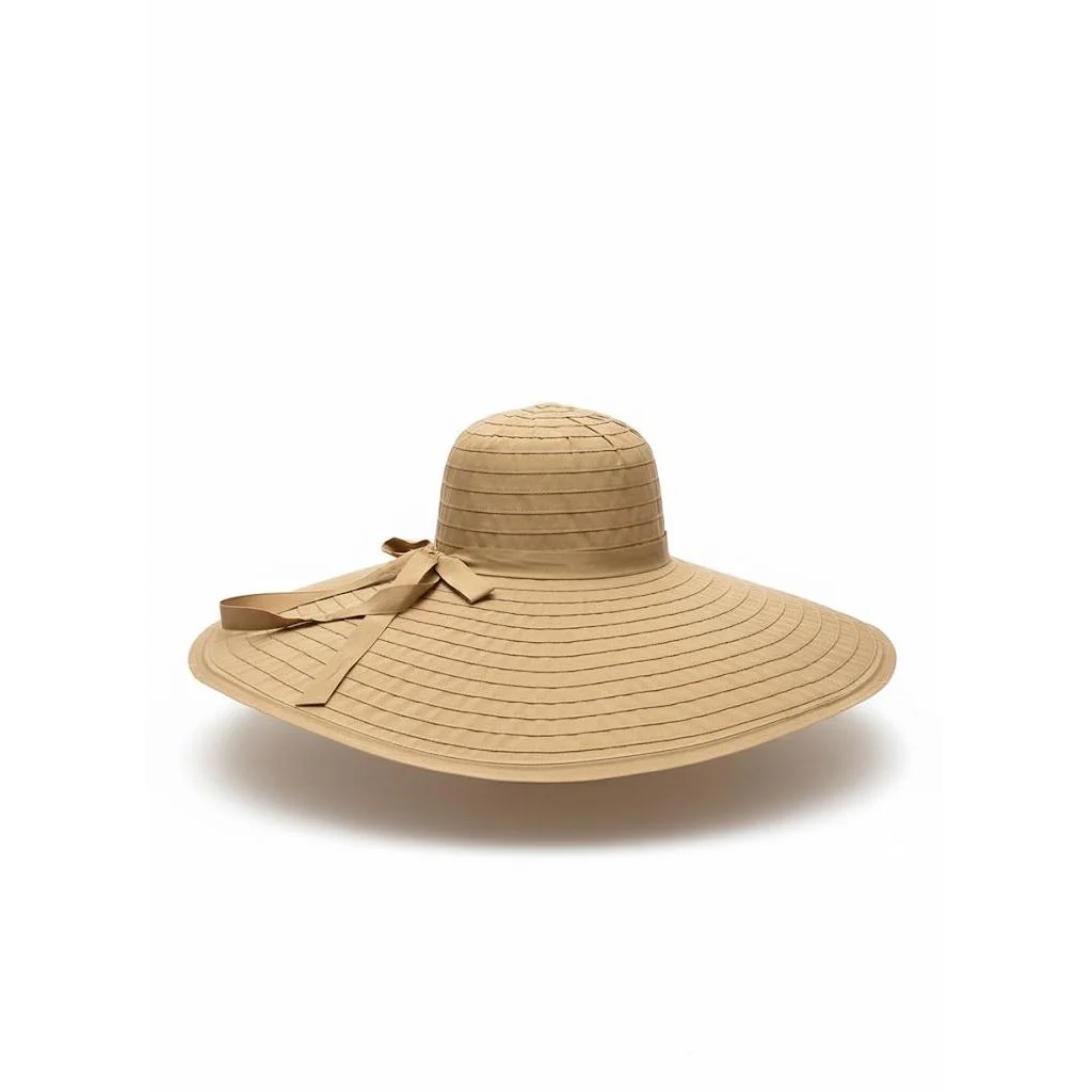 Large Brim Ribbon Hat - Image 2