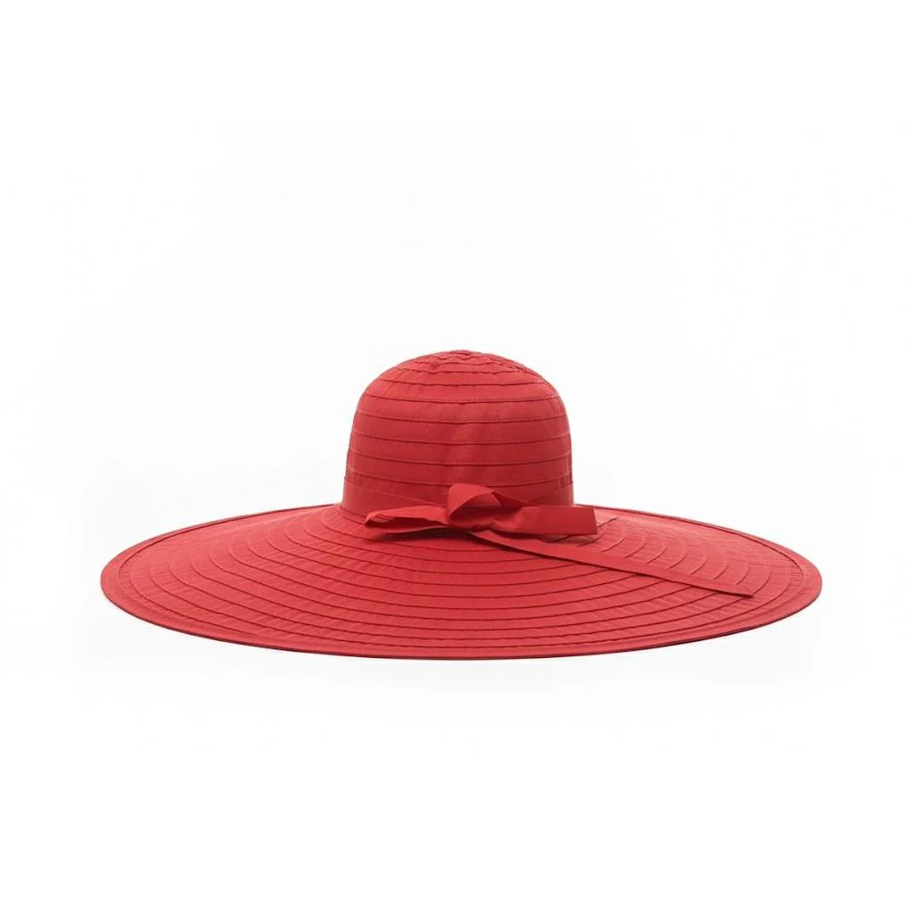 Large Brim Ribbon Hat - Image 8