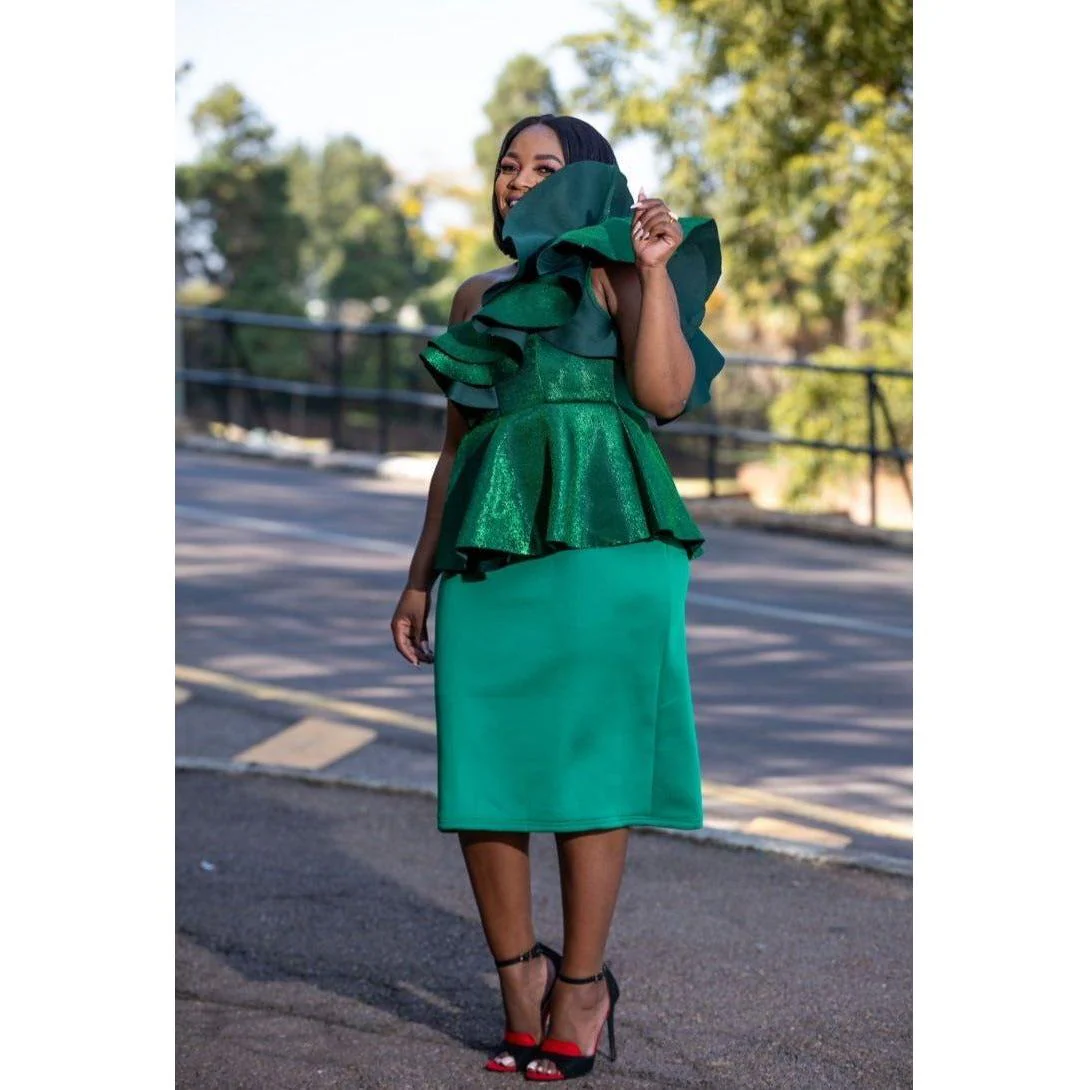 Layerd Off Shoulder Dress - Image 7