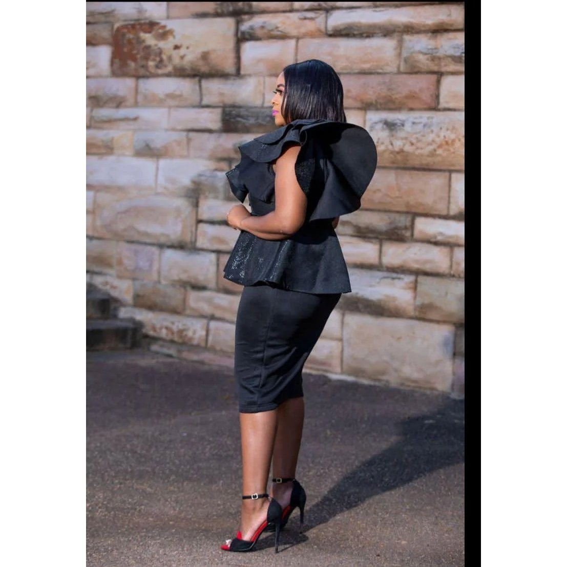 Layerd Off Shoulder Dress - Image 8