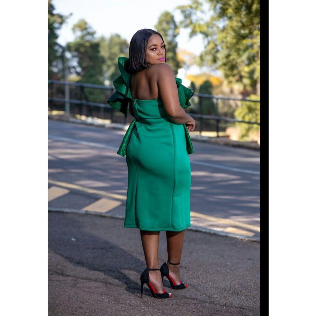 Layerd Off Shoulder Dress - Image 9