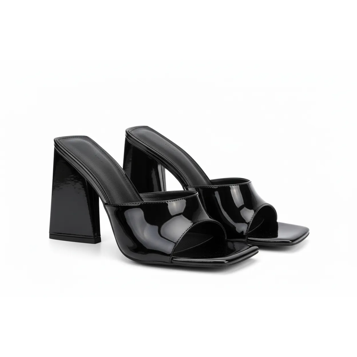 Lazy Slip On  Square heel Open Toe